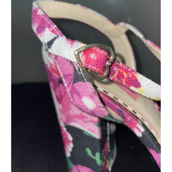 Betsey Johnson Pink Floral Heels - Picture 6 of 8